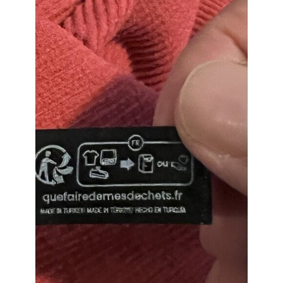 OUT FROM UNDER Coral Ribbed Snap Button Henley Long Sleeve Women’s Sz M - Picture 8 of 9